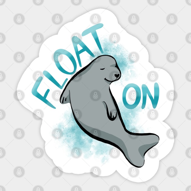 Float On Seal Print Sticker by Palm Prints